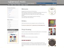 Tablet Screenshot of cybersoulmusic.com